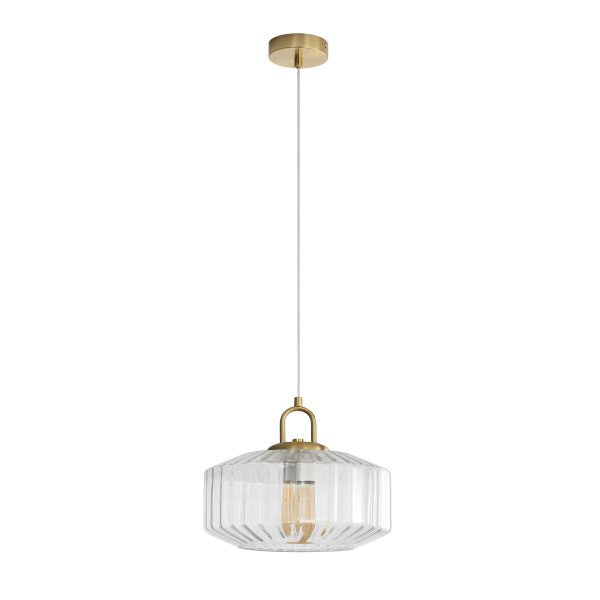 Oriel Lighting CLARISE CLEAR Glass Pendant
