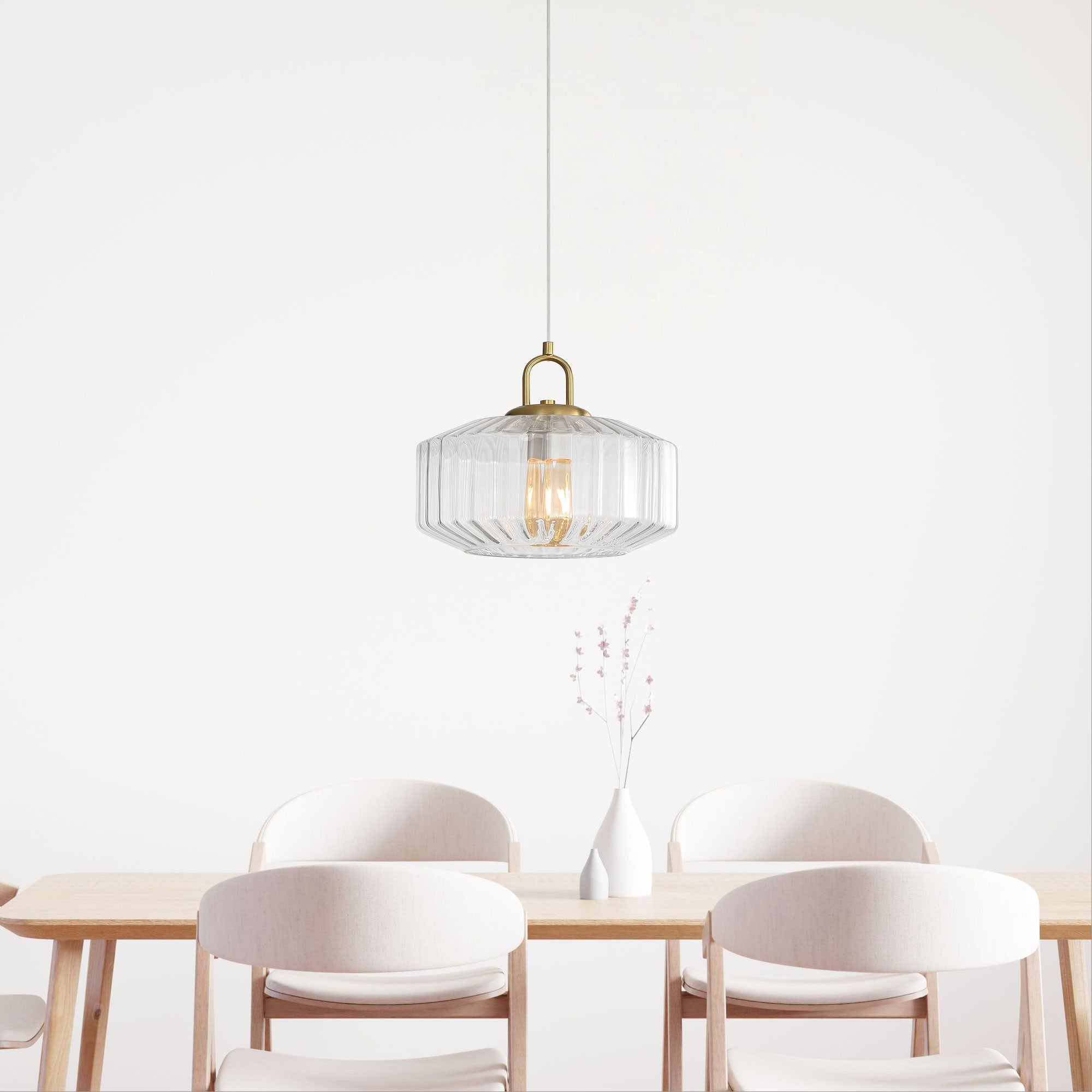 Oriel Lighting CLARISE CLEAR Glass Pendant