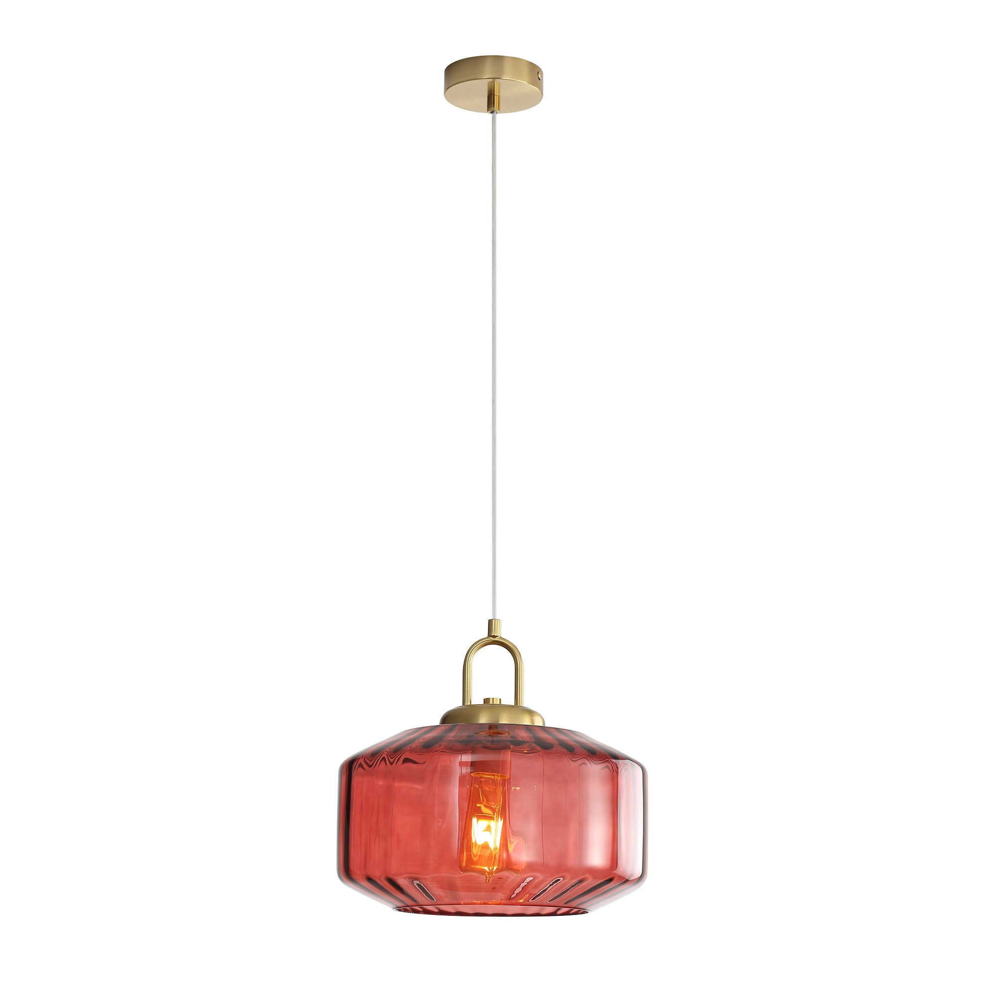 Oriel Lighting CLARISE ROSE Glass Pendant