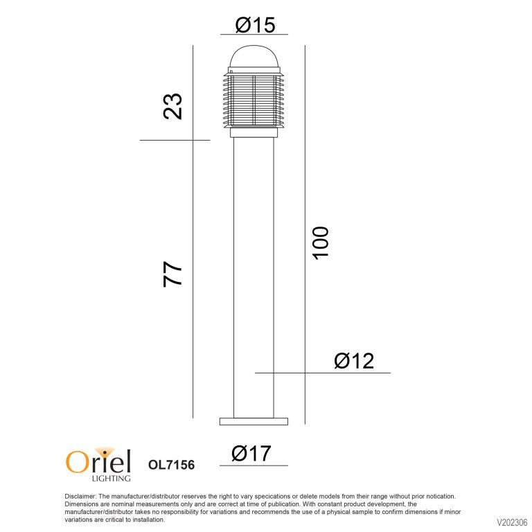 Oriel Lighting VELIKA Bollard Light