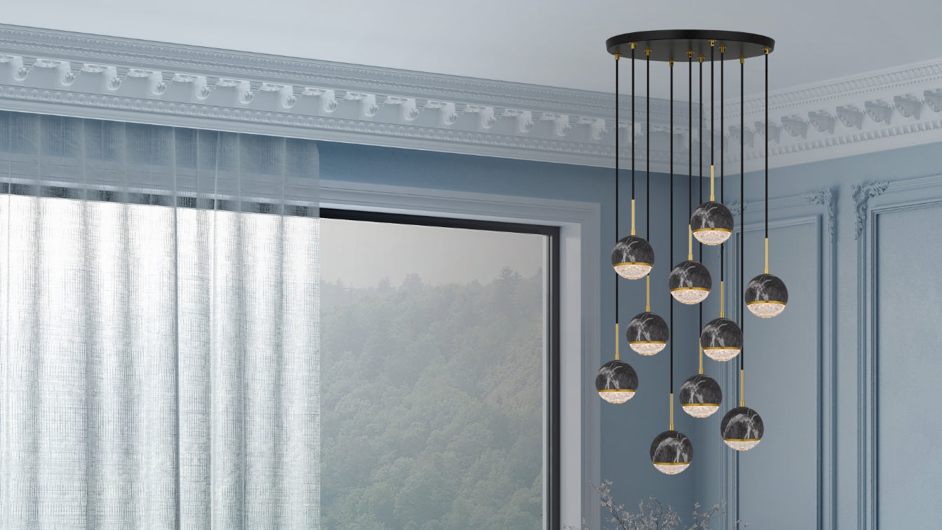 Telbix Lightings: ONETA 10 LIGHTS PENDANT