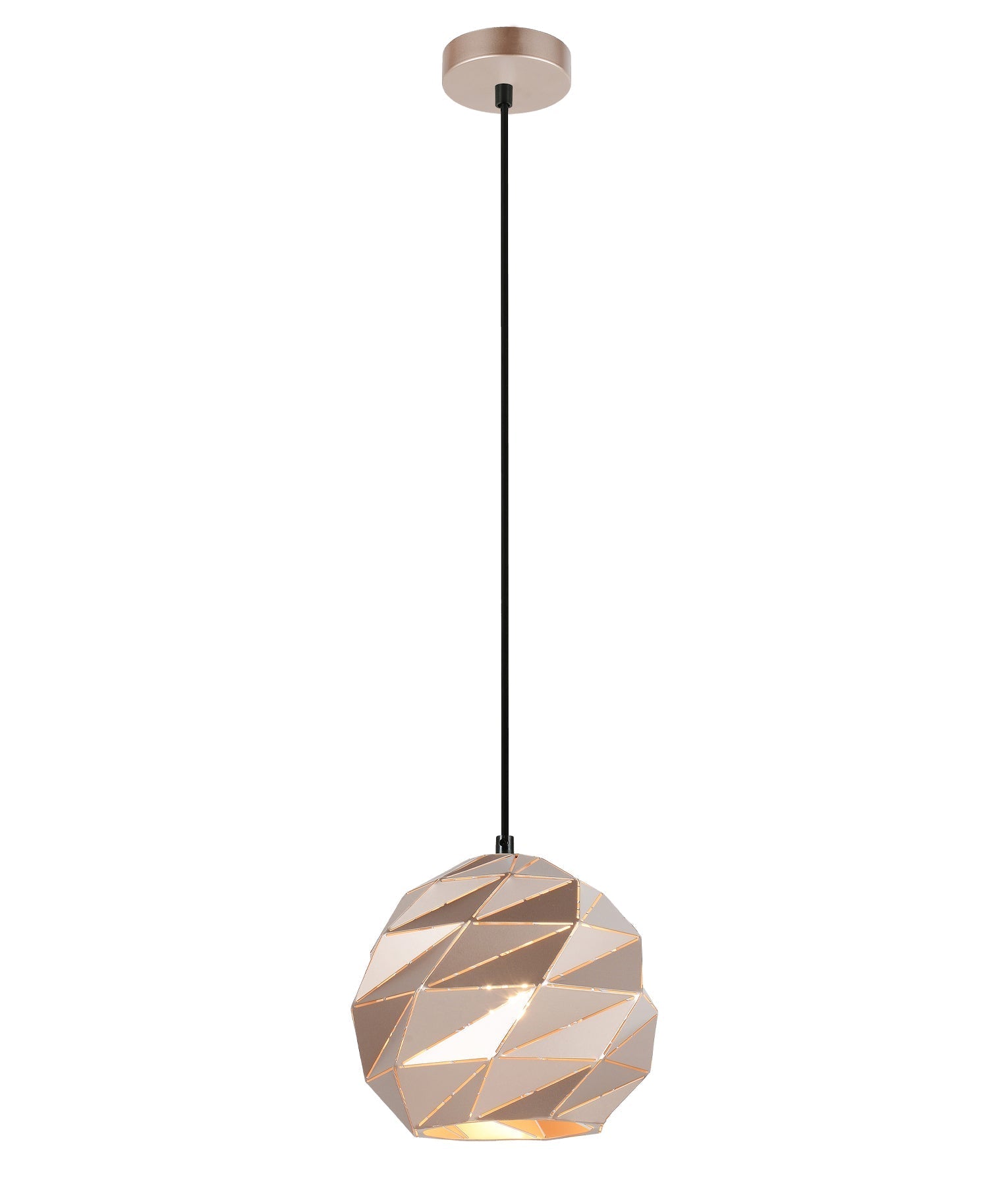 CLA Lighting: ORIGAMI: Interior Dome Carved Iron Origami Style Pendant Lights