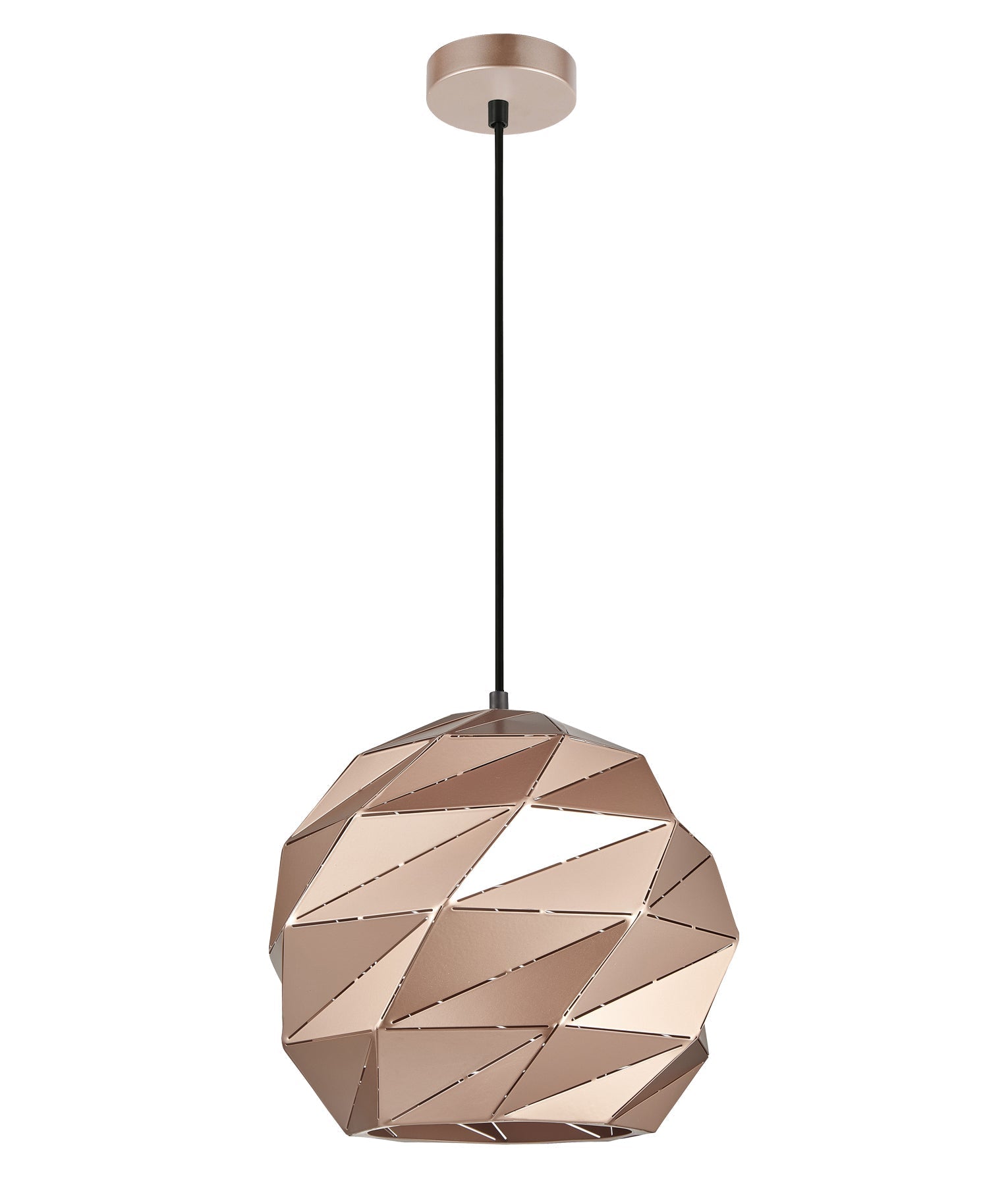 CLA Lighting: ORIGAMI: Interior Dome Carved Iron Origami Style Pendant Lights