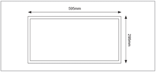 BACKLIT PANEL 20W Tri-Colour Panel 295x595mm