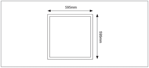 BACKLIT PANEL 40W Tri-Colour Panel 595x595mm