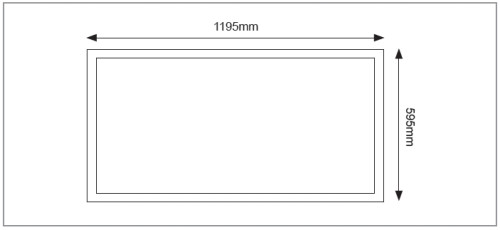 BACKLIT PANEL 72W Panel 595x1195mm