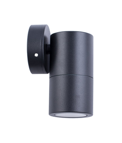 GU10 Exterior Wall Pillar Spot Lights (Black Aluminium) IP65