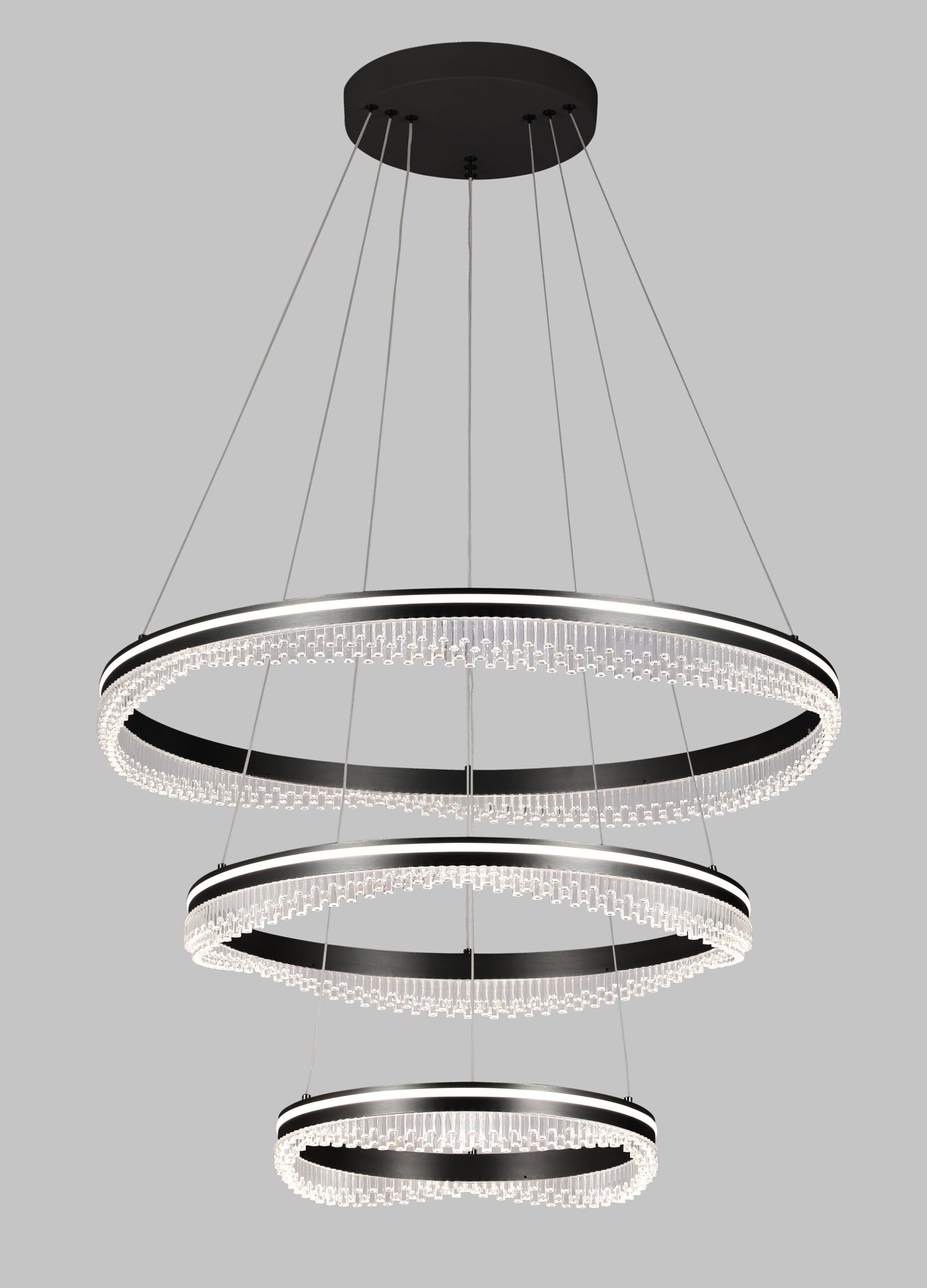 PHL6201-3/BK GLACIER Pendant Light