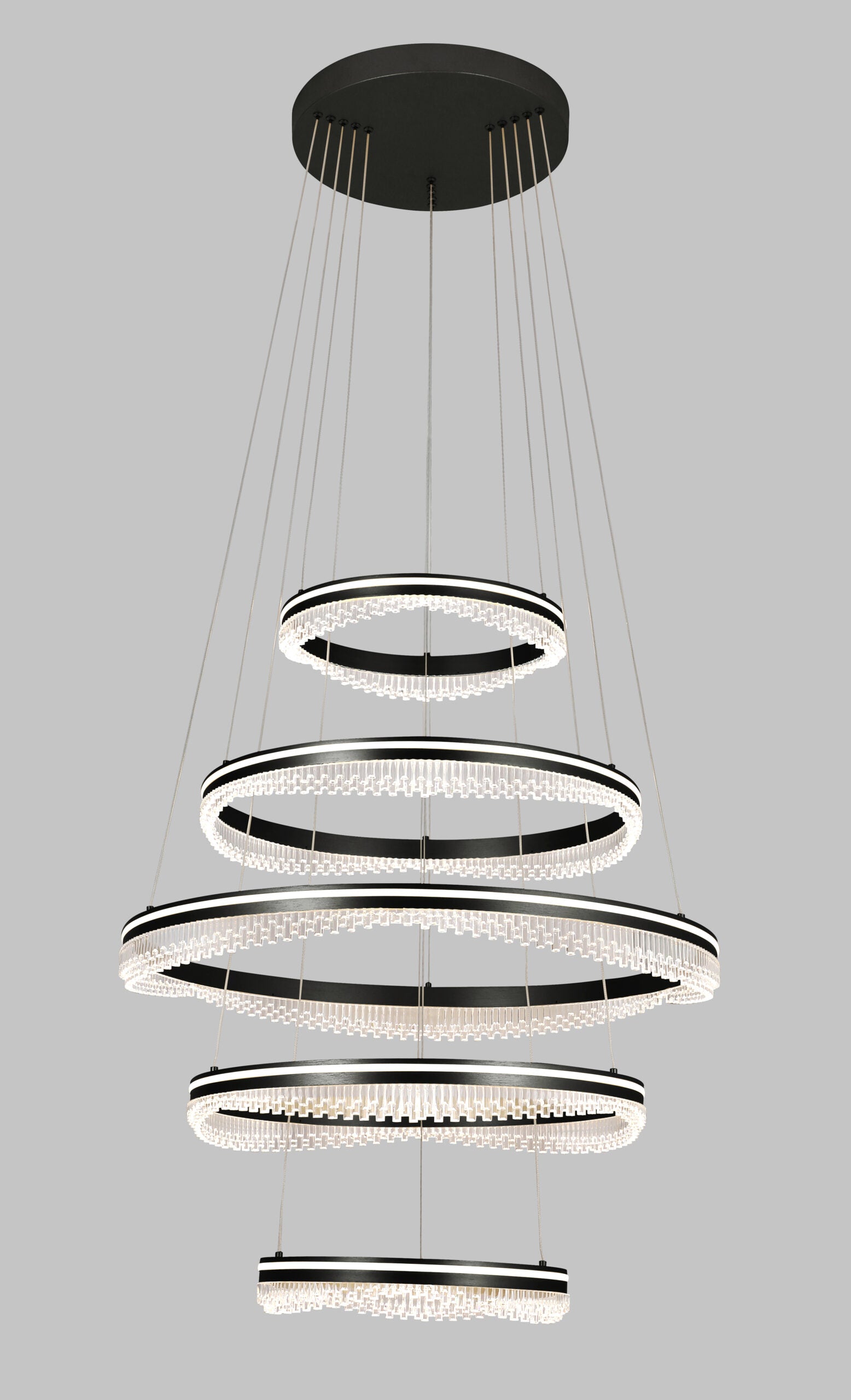 PHL6201-5/BK GLACIER Pendant Light