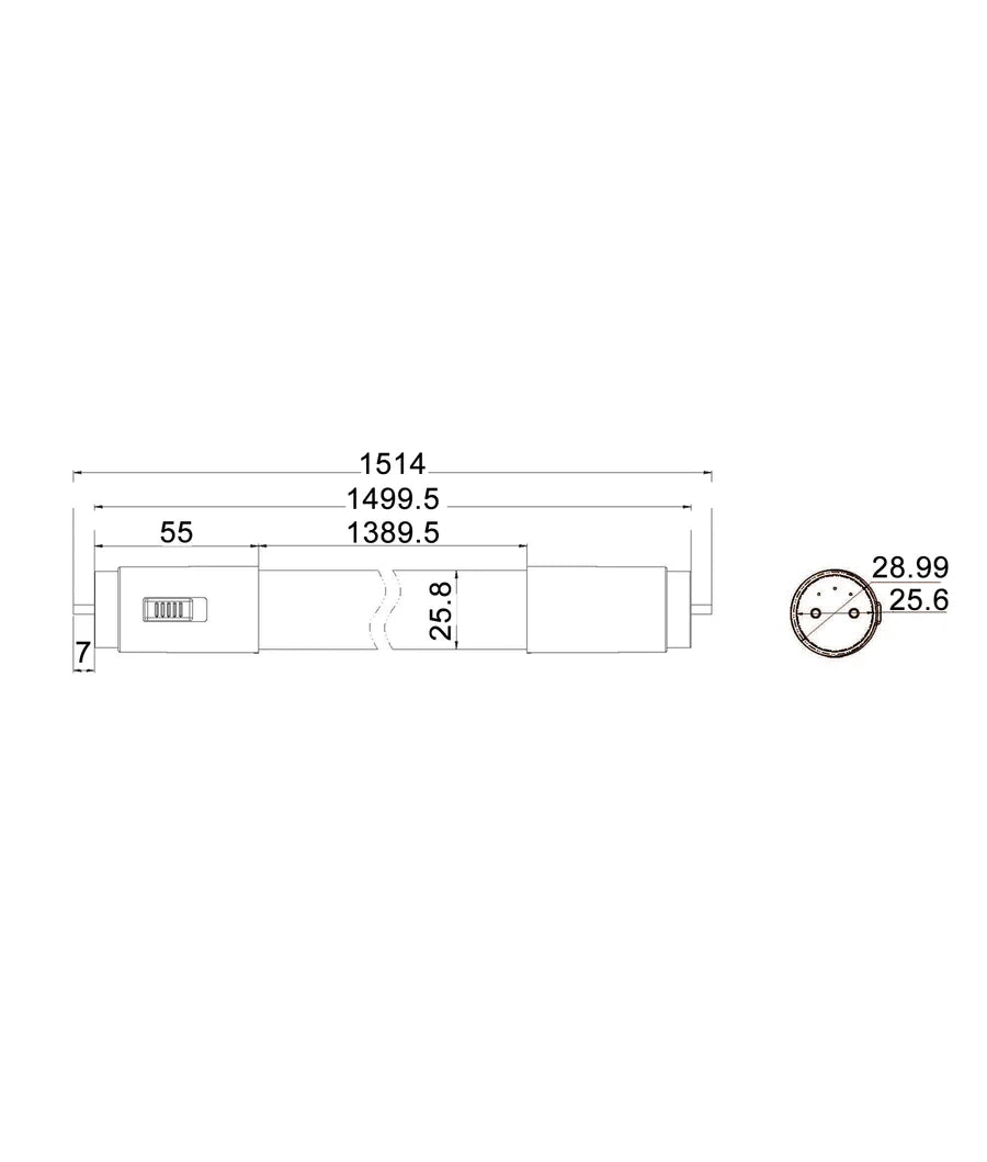 CLA Lighting T8 LED Tri CCT Tubes 5ft/24W