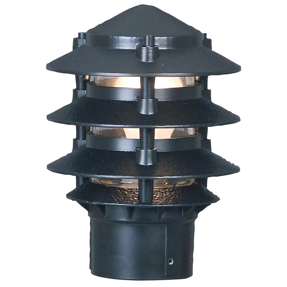 Mercator Lighting Pagoda Post Top Light Black