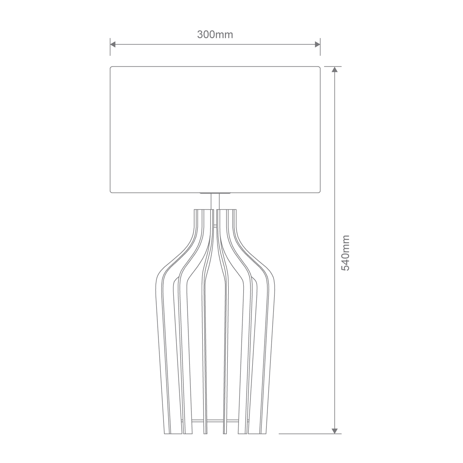 Domus SANDS-TL - Timber Table Lamp