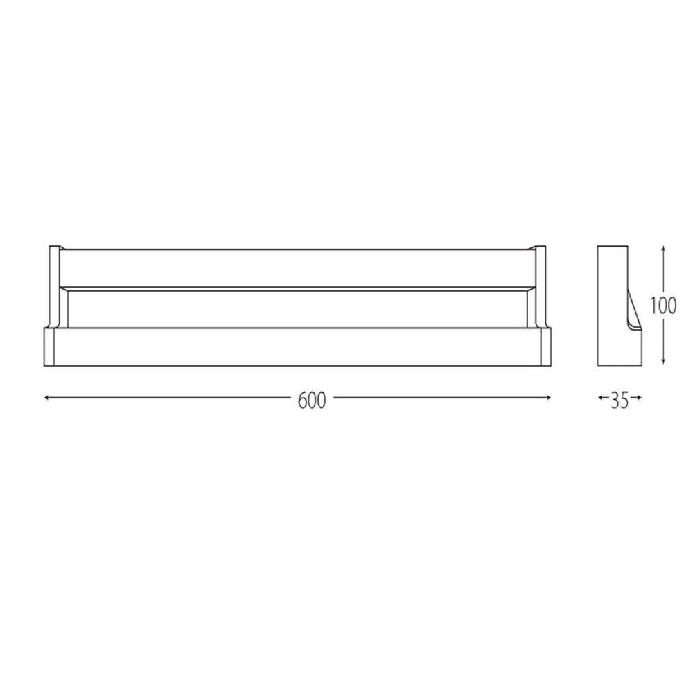 SCI SARAH - 11W LED 600mm Wall Vanity Light IP44 - 3000K(Stock clearance Last 8left)