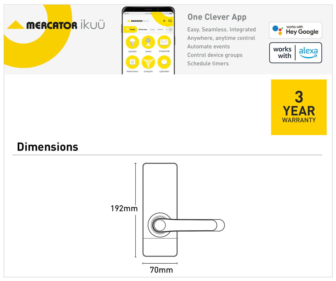 Ikuü Smart Bluetooth Entrance Lock