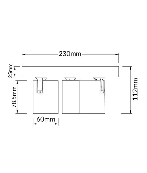 CLA LIMA: SPOT: Interior GU10 3XLights Adjustable Round Base Surface Mounted Spot Lights