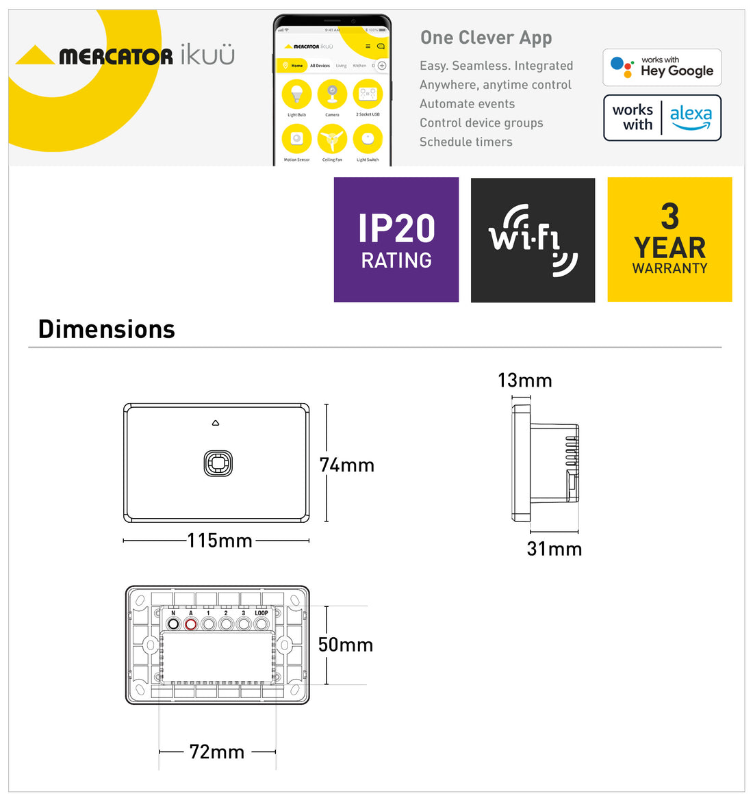 Ikuü Smart Wi-Fi Switch