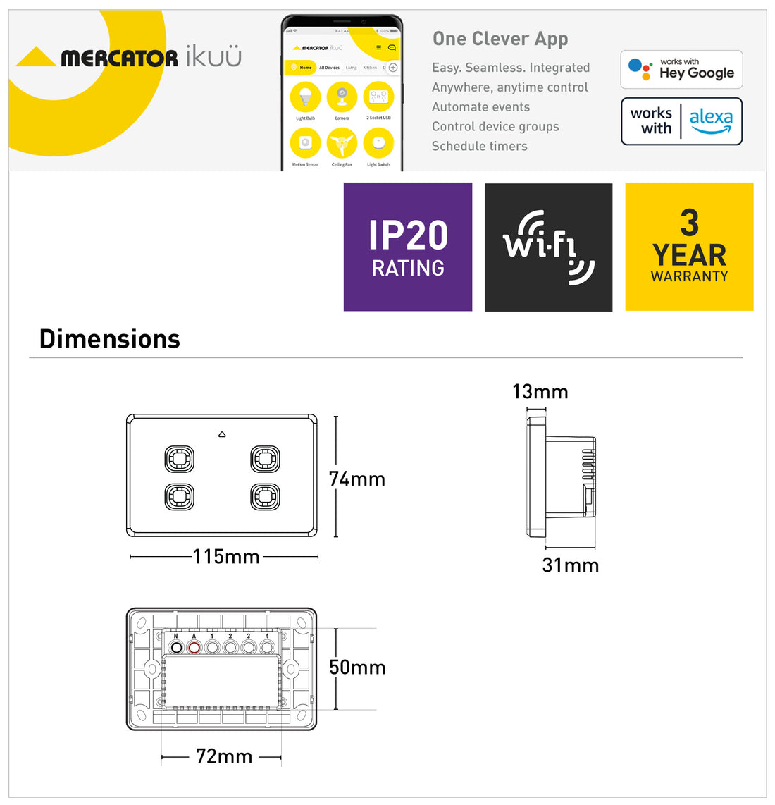 Ikuü Smart Wi-Fi Switch