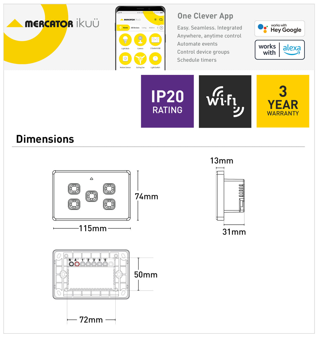 Ikuü Smart Wi-Fi Switch