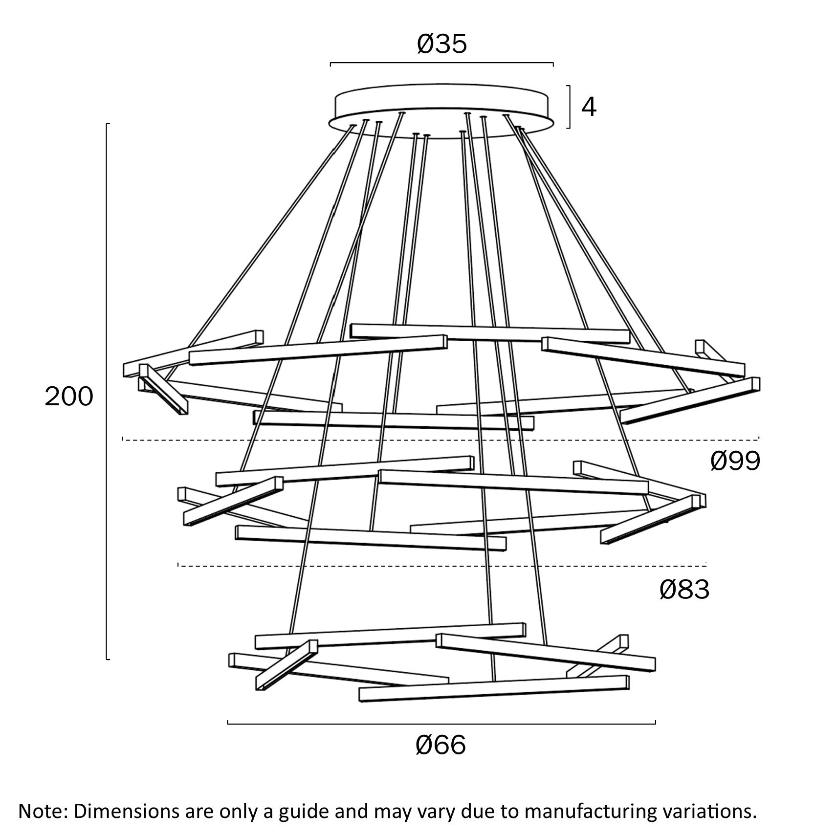 Telbix Lightings: TARSON TIER PENDANT