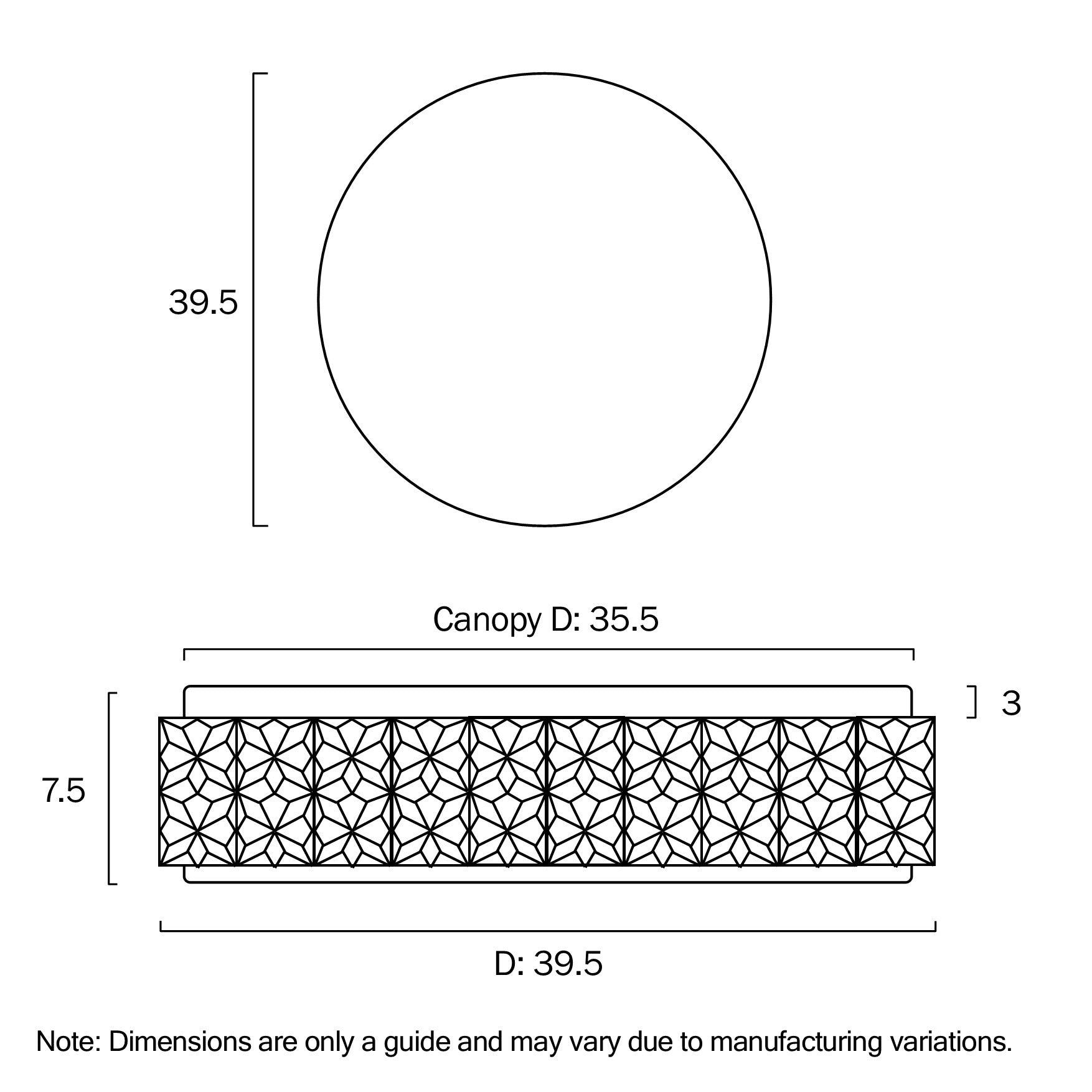 TEREZA LED OYSTER 3CCT