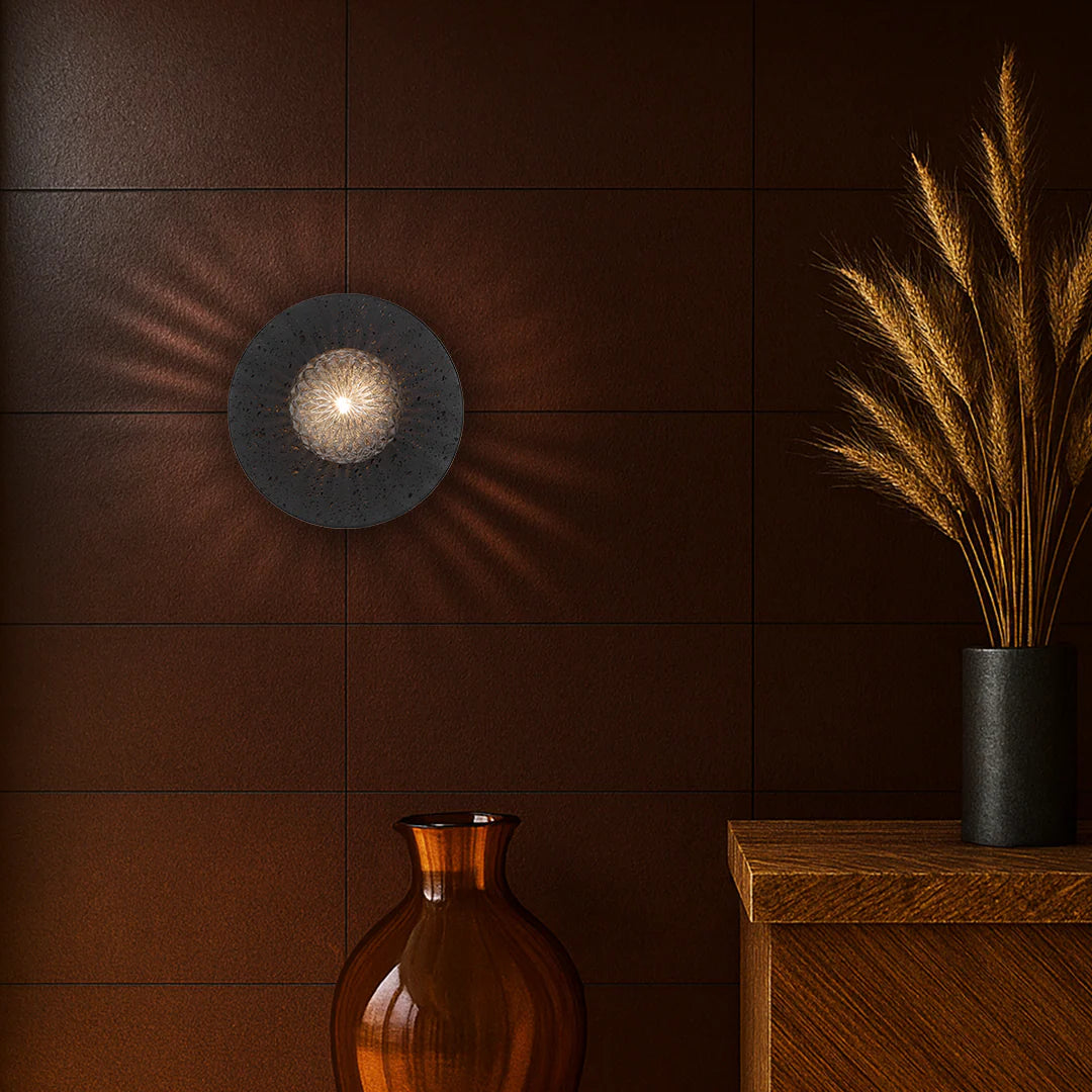 Telbix VARON WALL LIGHT BLACK TRAVERTINE