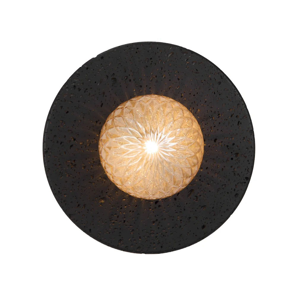 Telbix VARON WALL LIGHT BLACK TRAVERTINE