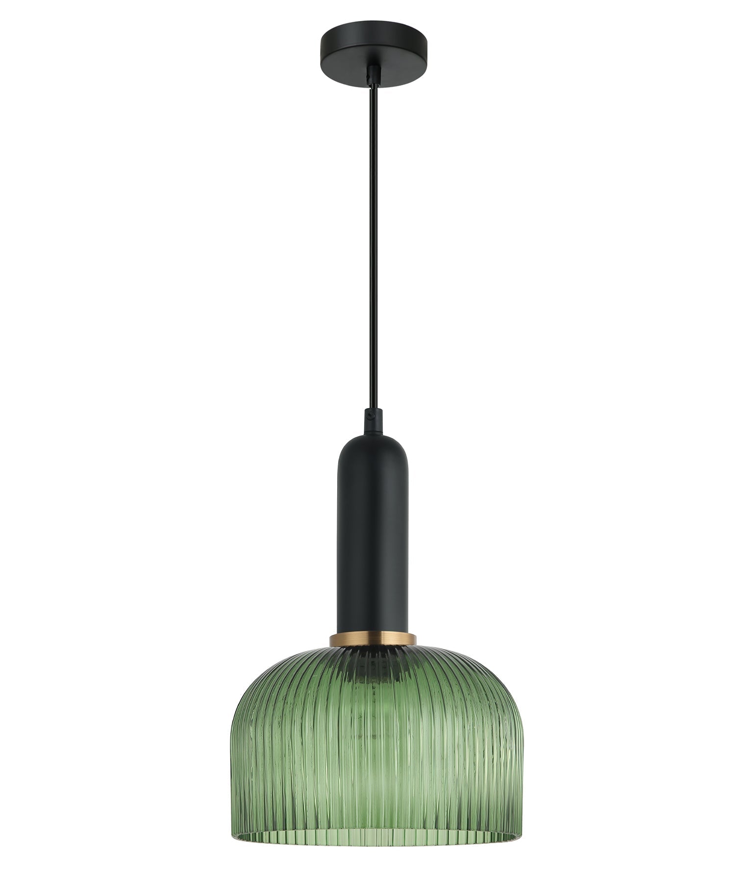 CLA Lighting-VINTAJ Retro Interior  Ribbed Glass Pendant Lights