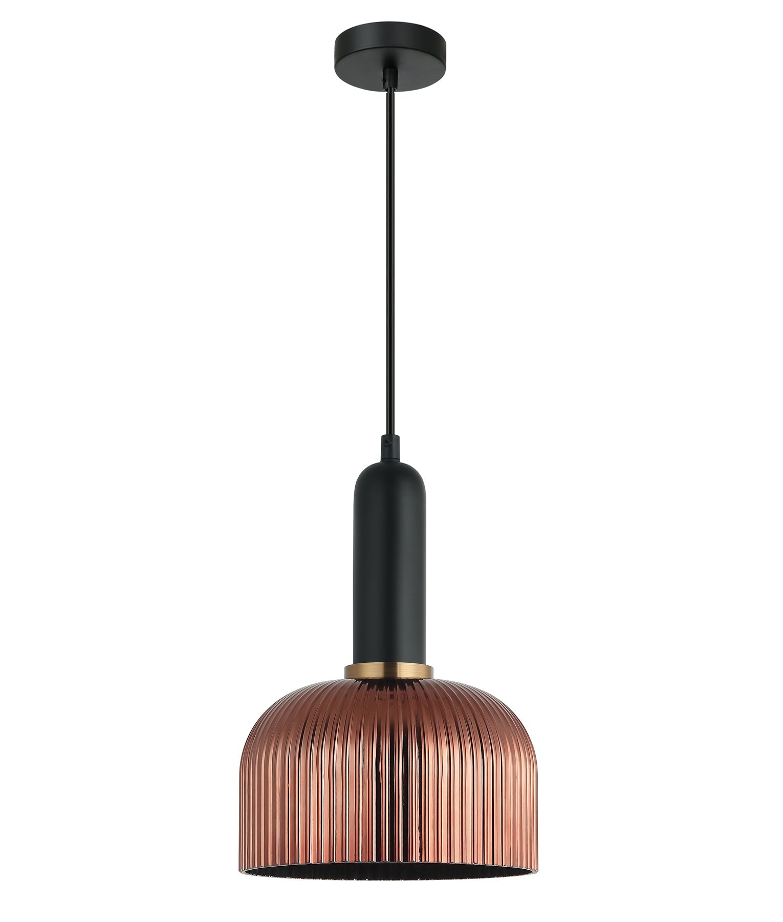 CLA Lighting-VINTAJ Retro Interior  Ribbed Glass Pendant Lights