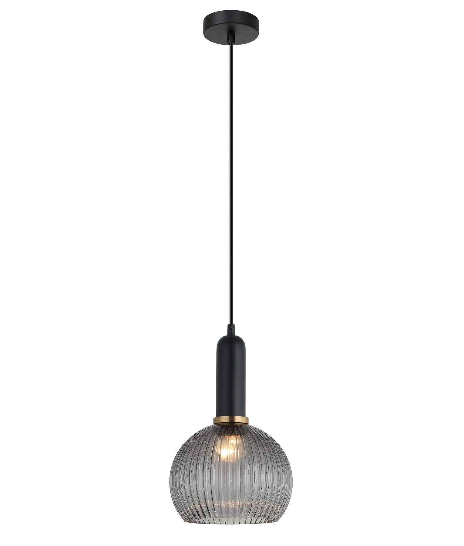 CLA Lighting-VINTAJ Retro Interior  Ribbed Glass Pendant Lights