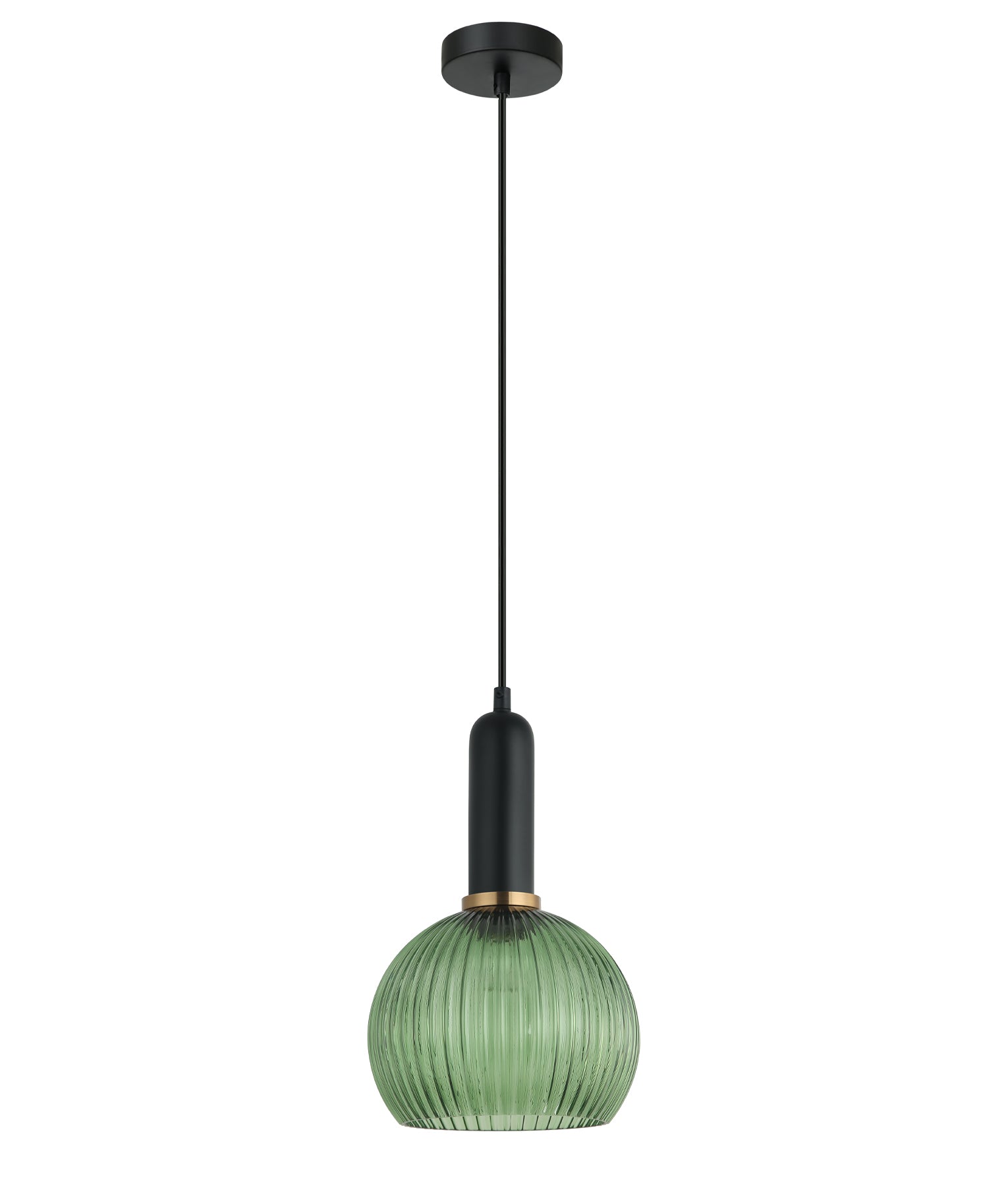 CLA Lighting-VINTAJ Retro Interior  Ribbed Glass Pendant Lights