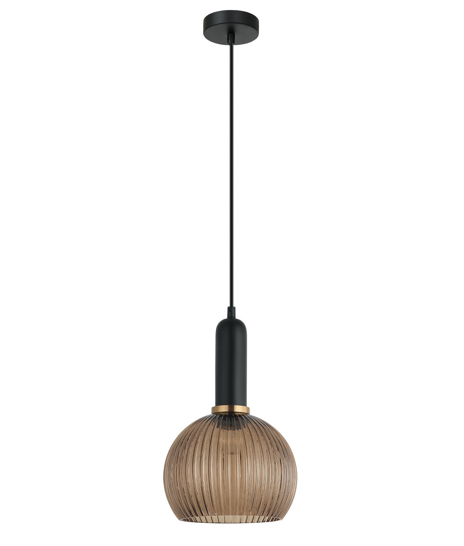 CLA Lighting-VINTAJ Retro Interior  Ribbed Glass Pendant Lights