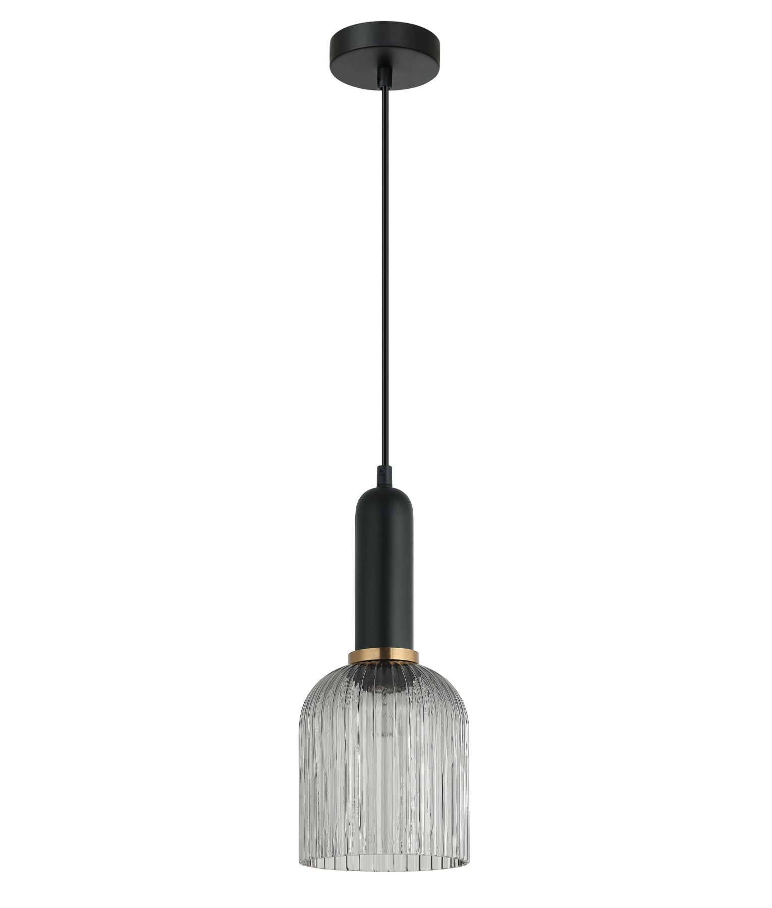 CLA Lighting-VINTAJ Retro Interior  Ribbed Glass Pendant Lights