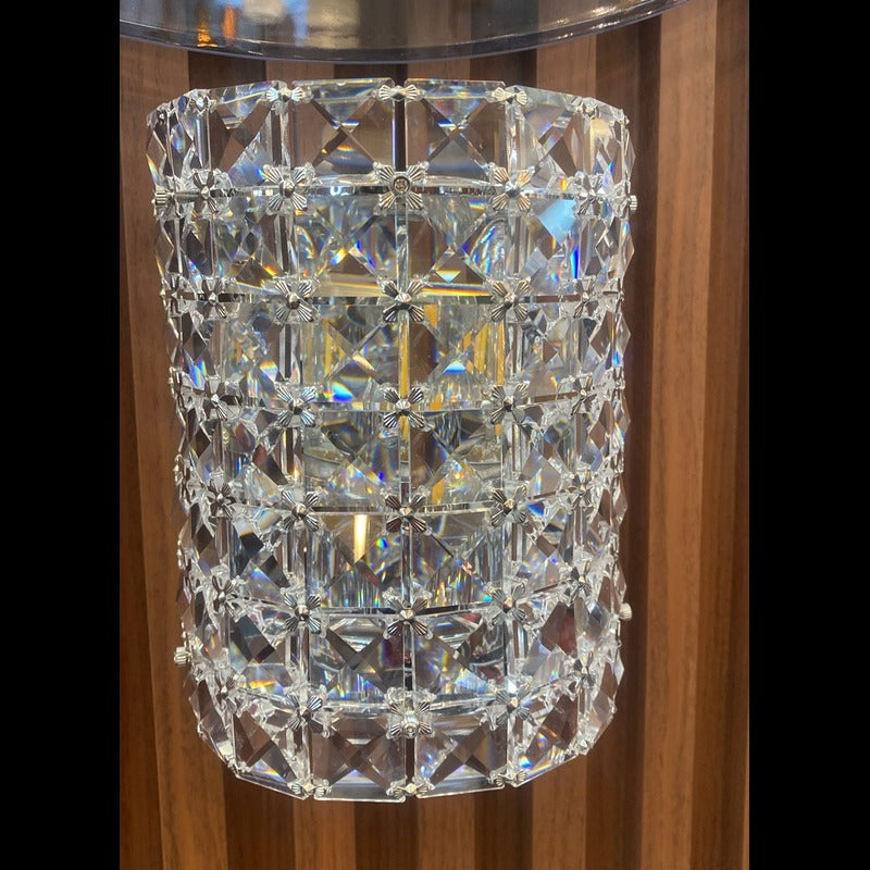 Vencha Lighting W-22-1L-22MM-63 Genuine Asfour Crystal Wall Light (W-22-1L-CH)
