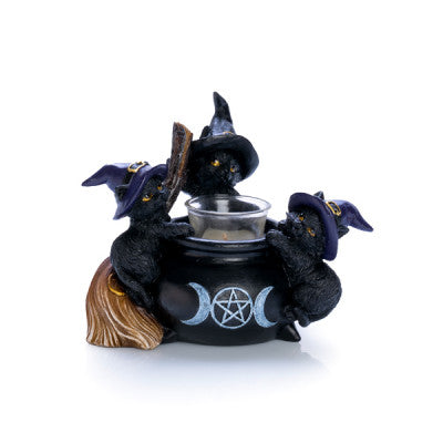 Black Cat Cauldron LED Light