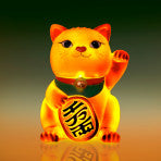 Golden Lucky Kitty Table Lamp