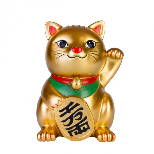 Golden Lucky Kitty Table Lamp