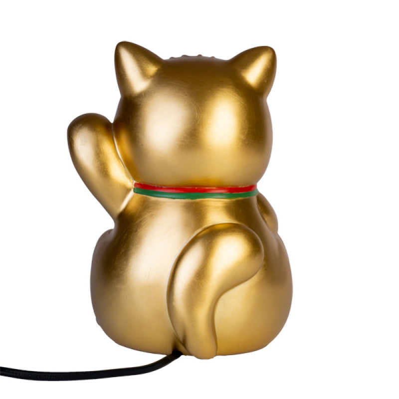 Golden Lucky Kitty Table Lamp