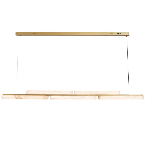 Lina Marble Pendant Light in Antique Brass or Brass