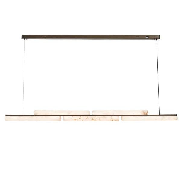 Lina Marble Pendant Light in Antique Brass or Brass