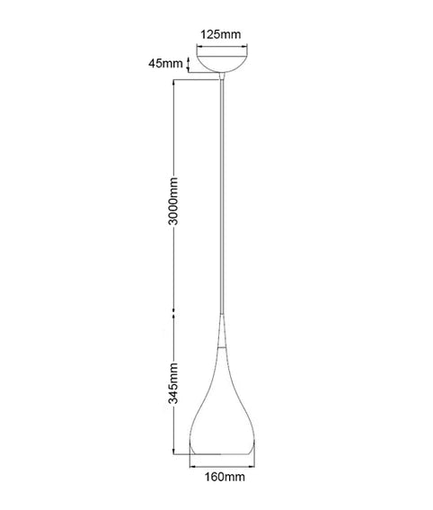 CLA ZARA: Modern Bell Shape Pendant Lights