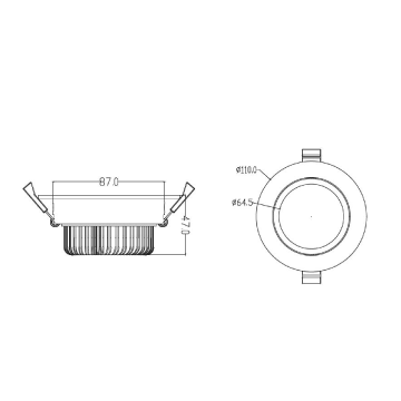 3A Lighting 15W Gimbal Tri-Colour LED Downlight (White)