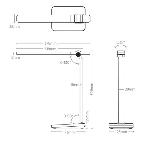 Vencha Lighting Bruce 10w LED Desk Lamp