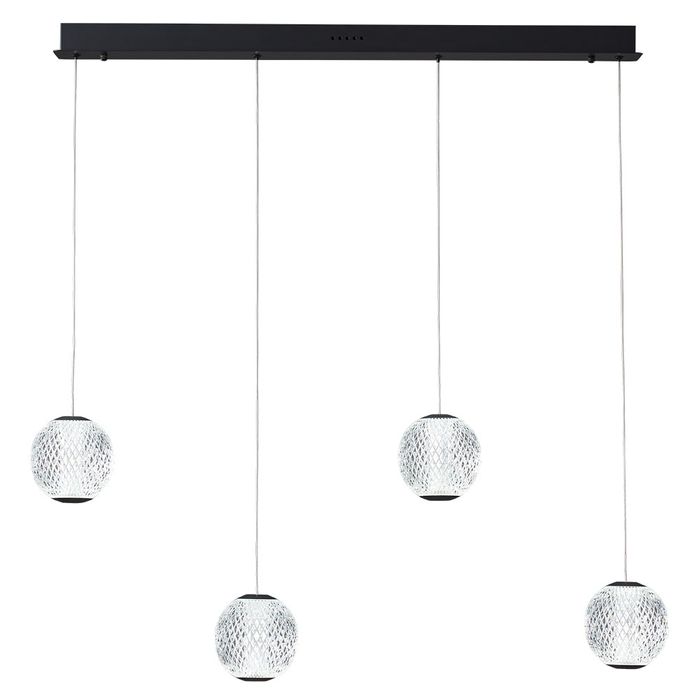 Vencha Lighting: Langdon Black 1 LT, 3Lt, 4Lt Bar Pendant, 8 Lt and 15 Lt Pendant