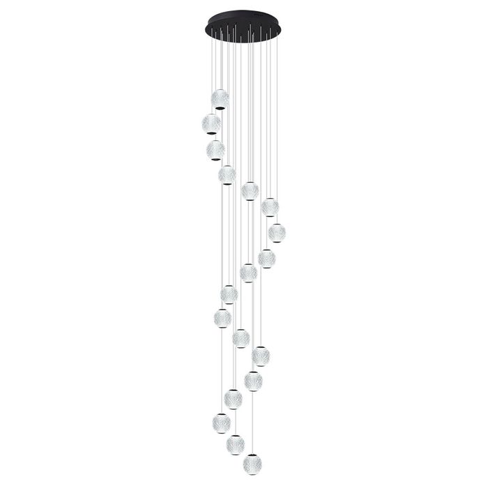 Vencha Lighting: Langdon Black 1 LT, 3Lt, 4Lt Bar Pendant, 8 Lt and 15 Lt Pendant