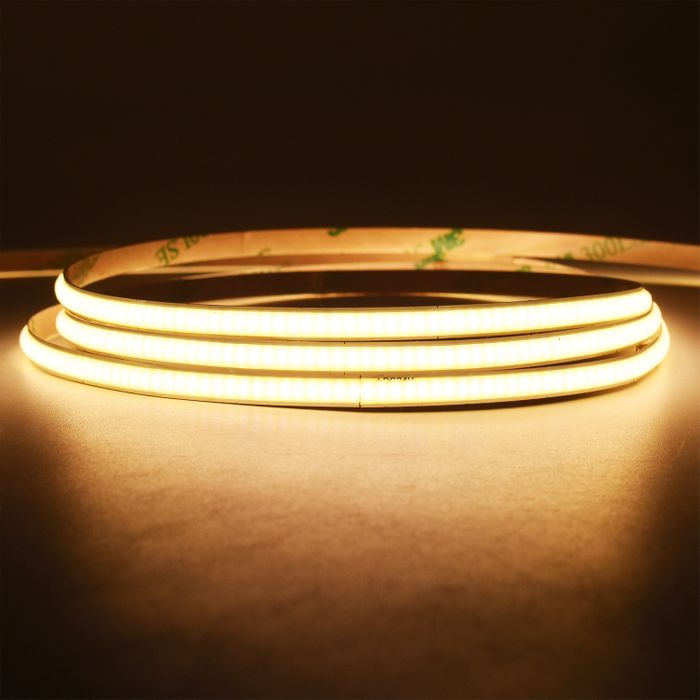 Vencha Lighting: 7w Thin COB LED Strip Light - 24v - IP20 - 1m