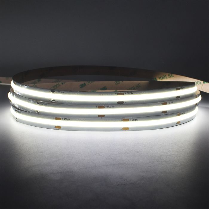 Vencha Lighting: 10w COB Long Run LED Strip Light - 24v - IP20 - 1m