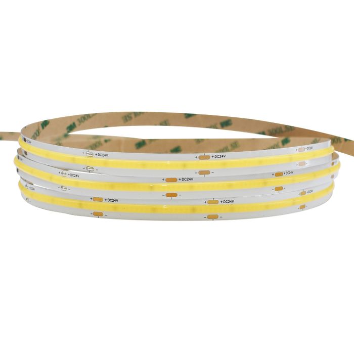 10w COB Long Run LED Strip Light - 24v - IP20 - 1m