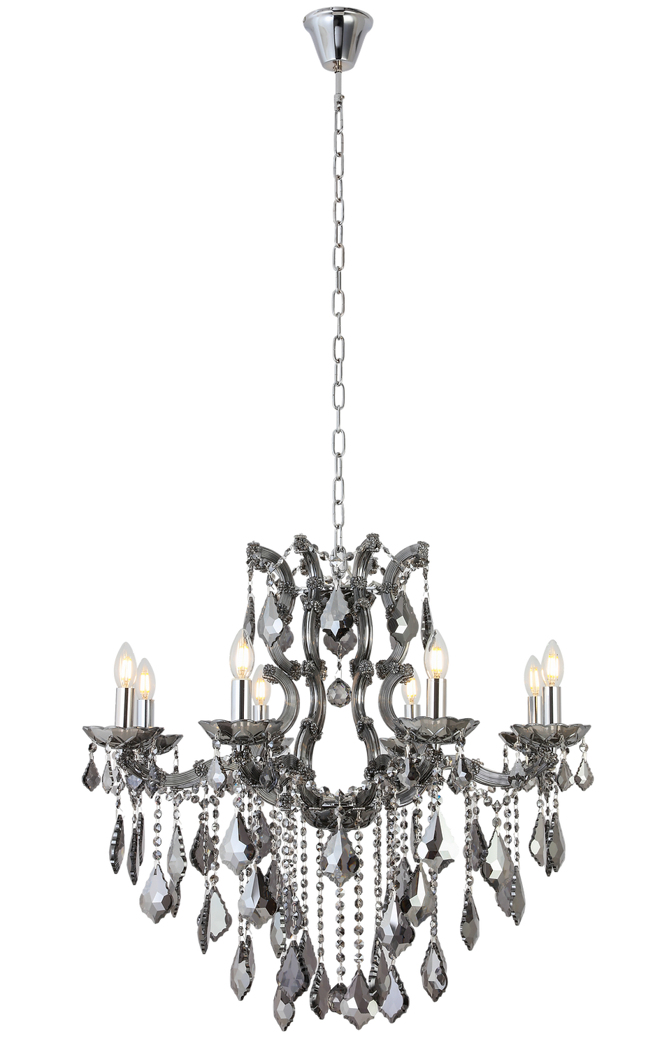 QZAO Lightings: Black Small Crystal Chandelier