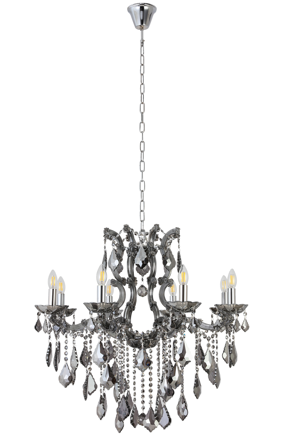 QZAO Lightings: Black Small Crystal Chandelier