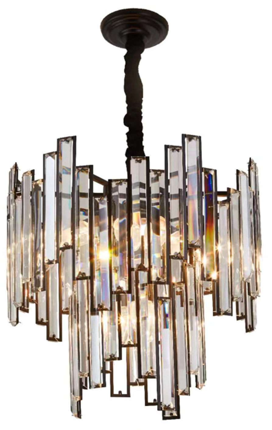 QZAO Lightings: Uneven Crystal Mosaic Pendants